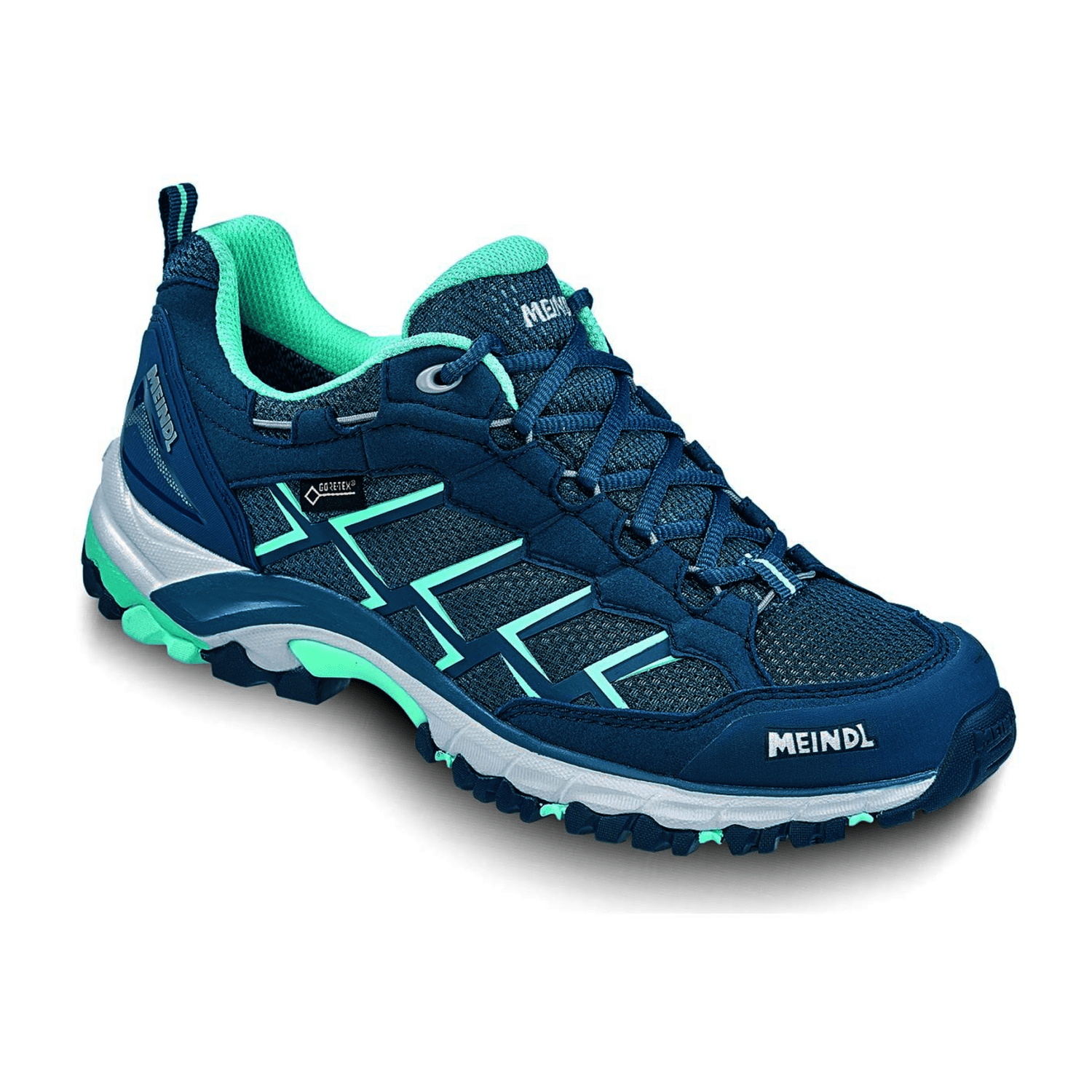 Meindl caribe lady gtx jeans  türkis für Damen, blau, Gr. 39 EU / 5,5 UK