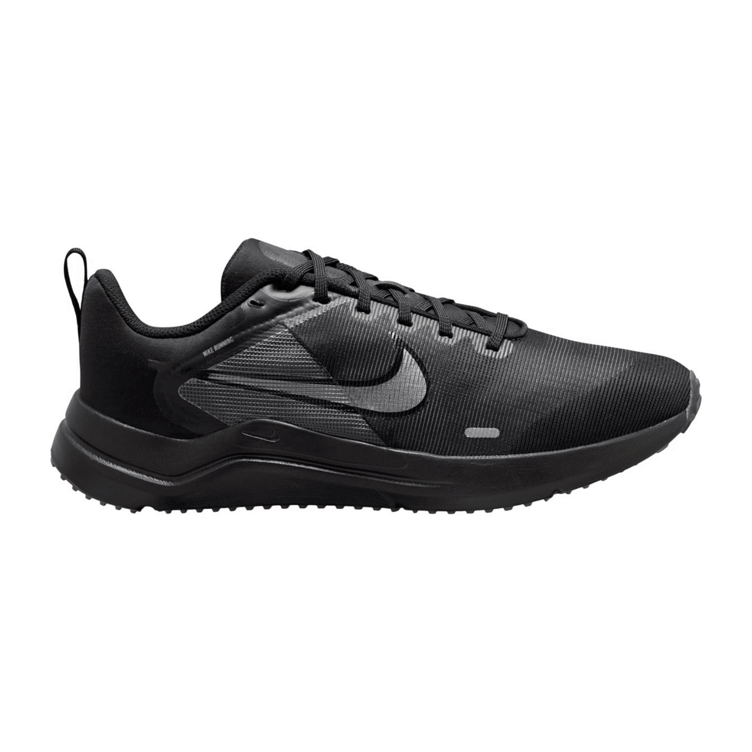 Nike Downshifter 12 Laufschuhe Herren black/white-dk smoke grey-lt smoke grey 44.5 für Herren, grau, Gr. 49 ½ EU / 13,5 UK