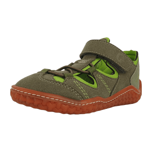 Ricosta Jeff 4800102570 Oliv/Acido (grün) - Sandale für Jungen Baby - Barfußschuhe KINDER, Grün