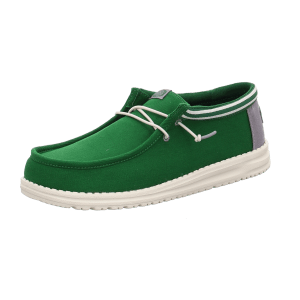 Hey Dude Shoes Wally Letterman Deep Green/White