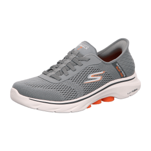 Skechers Go Walk 7 216648-GYO Grau/Orange - Sneaker - Herrenschuhe Sneaker / Schnürschuh, Grau