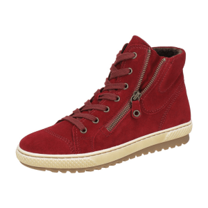 Gabor Stiefelette Mid-Sneakers rot Velour 93.754.15