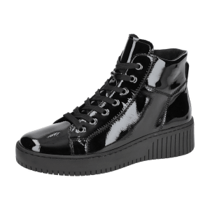 Gabor Mid Sneakers Schuhe schwarz Lack 33.630.97