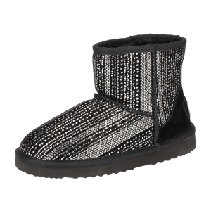 OOG Stiefel schwarz silber Mini Boots 585469