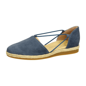 Paul Green Schuhe Espadrilles blau Velour 2856