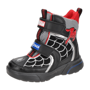 Geox Sveggen Kinder Schuhe schwarz rot Spider-Man Warmfutter J267UA