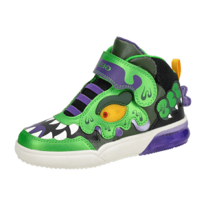 Geox Grayjay Kinder Schuhe grün lila Krokodil J369YA