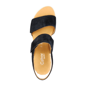 Gabor Comfort Keil Sandale blau Bast 42.773.46