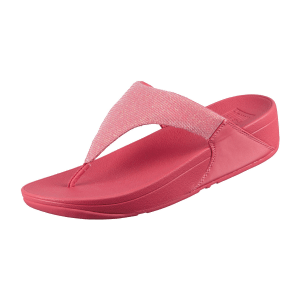 FitFlop Lulu FZ7-B09 Rosy Coral Lulu Shimmerlux Toe Post Sandals