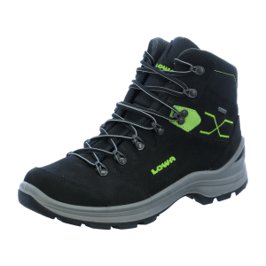 LOWA Prato GTX Mid Wanderschuhe schwarz limone