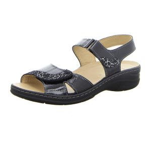 Longo Bequem-Sandalette,schwarz/silb