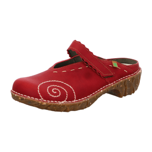 El Naturalista NG96 Yggdrasil Red - Clogs (rot) - Damenschuhe Pantolette /  Zehentrenner, Rot, leder (soft grain), absatzhöhe: 40 mm