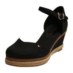 Tommy Hilfiger Closed Toe Mid Wedge FW0FW04787-BDS black