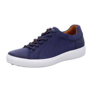 Ecco Soft 7 Schuhe Sneaker blau Nubuck 470264