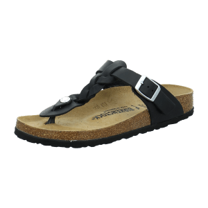 Birkenstock Gizeh Braided 1021360 Black (schwarz) - Zehentrenner - Produktgruppen  Marken  Gizeh, Schwarz, leder (geölt)