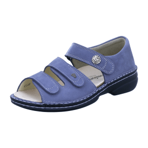 FinnComfort Adelaide Grey (grau) - Sandale mit loser Einlage - Damenschuhe Sandale bequem / lose Einlage, Grau, leder (patagonia)
