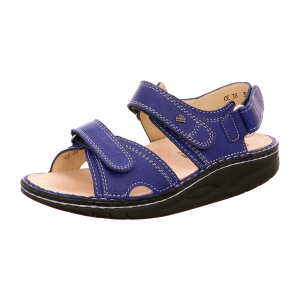 FinnComfort Yuma Kobalt (Blau) - Sandale mit loser Einlage - Damenschuhe Sandale bequem / lose Einlage, Blau, leder (hillcrest)