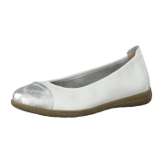 Jana 100% COMFORT LEATHER 8-8-22105-26/108 WHITE NAPPA Ballerinas FS 2021