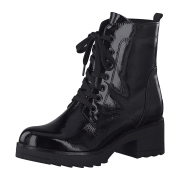 Marco Tozzi 2-2-25262-27/918 BLACK PATENT Schnürstiefel  HW 21/22