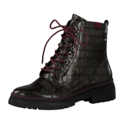 Jana 100% COMFORT 8-8-25222-27/290 GRAPHITE CROCO Schnürstiefel  HW 21/22
