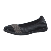 Jana 8-8-22106-28/001 BLACK Ballerinas FS 2022