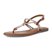 Tamaris 1-1-28135-28/930 LT.GOLD/COGNAC Riemchensandalen  FS 2022