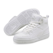 Puma Rebound Joy Mid-Top Sneaker Kinder PUMA white/PUMA white/limestone 37.5