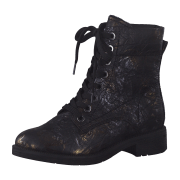 Jana 8-8-25275-29/008 BLACK STRUCTUR Schnürstiefel  HW 22/23