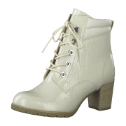 Marco Tozzi 2-2-25122-29/417 CREAM PAT. CB. Schnürstiefel  HW 22/23