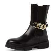 Tamaris 1-1-25983-29/048 BLACK/GOLD Klassische Stiefeletten  HW 22/23