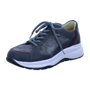 FinnComfort Piccadilly Anthrazit/Bordo/Carbon  (grau) - Schnürschuh mit loser Einlage - Damenschuhe Bequeme Schnürschuhe, Grau, leder (roxy/luuna/velour)
