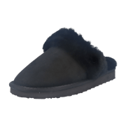 Indigo Lammfellhausschuhe