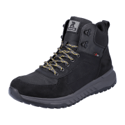 Rieker Schnürstiefel Boots Herren Schwarz Warm Neu