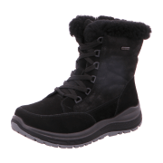 Grünwald Damen Lammfell Stiefel schwarz