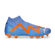 Puma Future Match+ Laceless FG/AG Fußballschuhe 01 - blue glimmer/puma white/ultra orange 46