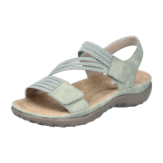 Rieker 64870-52 Grün - sportliche Sandale - Damenschuhe Sandalette / Sling, Grün