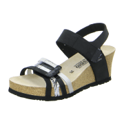 Mephisto Lucia Black (schwarz) - elegante Sandale - Damenschuhe Sandalette / Sling, Schwarz, leder