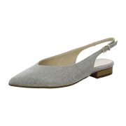 Peter Kaiser Catiana Sling Pumps beige silber Glitzer 19303