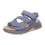 Gabor comfort 26887-26 Rollingsoft Heaven (Blau) - sportliche Sandale - Damenschuhe Sandale bequem / lose Einlage, Blau, leder (soft nubuk)