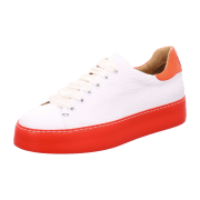 Camerlengo Da.Sneaker,Weiß,Sohle Orange