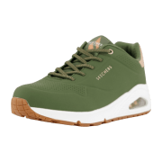 Skechers Uno Schuhe Slipper Damen Sneakers olive grün 155196
