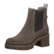 Tamaris 25936-341 Taupe (Beige) - ungefütterte Stiefelette - Damenschuhe Modische Stiefelette / Boots, Beige, leder, absatzhöhe: 40 mm