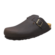 Longo Herren-Tieffußbett-Clog,mocca
