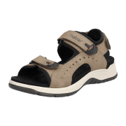 Rieker 26951-25 Hellbraun - Sandale - Herrenschuhe Sandale / Pantolette, Braun, leder/textil