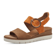 Tamaris Sandalette Keilsohle braun/orange