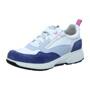 Xsensible Grenoble Denim Combi (blau) - sportlicher Schnürschuh - Damenschuhe Bequeme Schnürschuhe, Blau, leder (stretchleder)