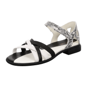 Think Kamaa Spangen Sandalette weiß schwarz 931