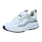 Xsensible Milau White Combi (weiß) - sportlicher Schnürschuh - Damenschuhe Bequeme Schnürschuhe, Weiß, leder (stretchleder)