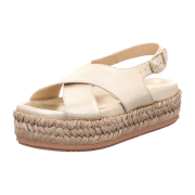 Paloma Barceló Sandalette, Champagne, Bast