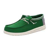 Hey Dude Shoes Wally Letterman Deep Green/White